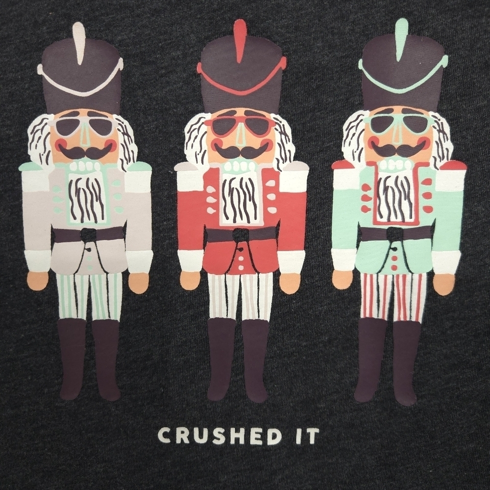 Old Navy Charcoal Gray Nutcracker Graphic Tee